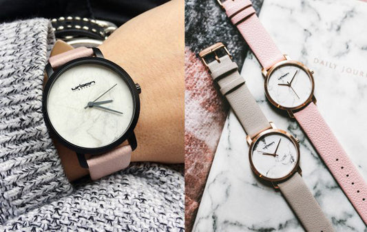 Watches with marble and pastel details